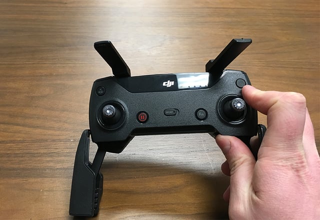 Turning on DJI Spark Controller